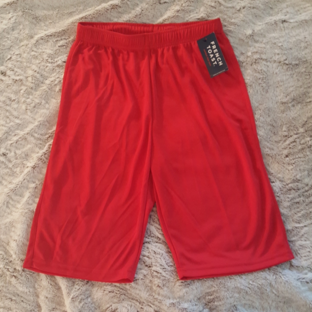 NWT French Toast red mesh gym shorts sz SMALL